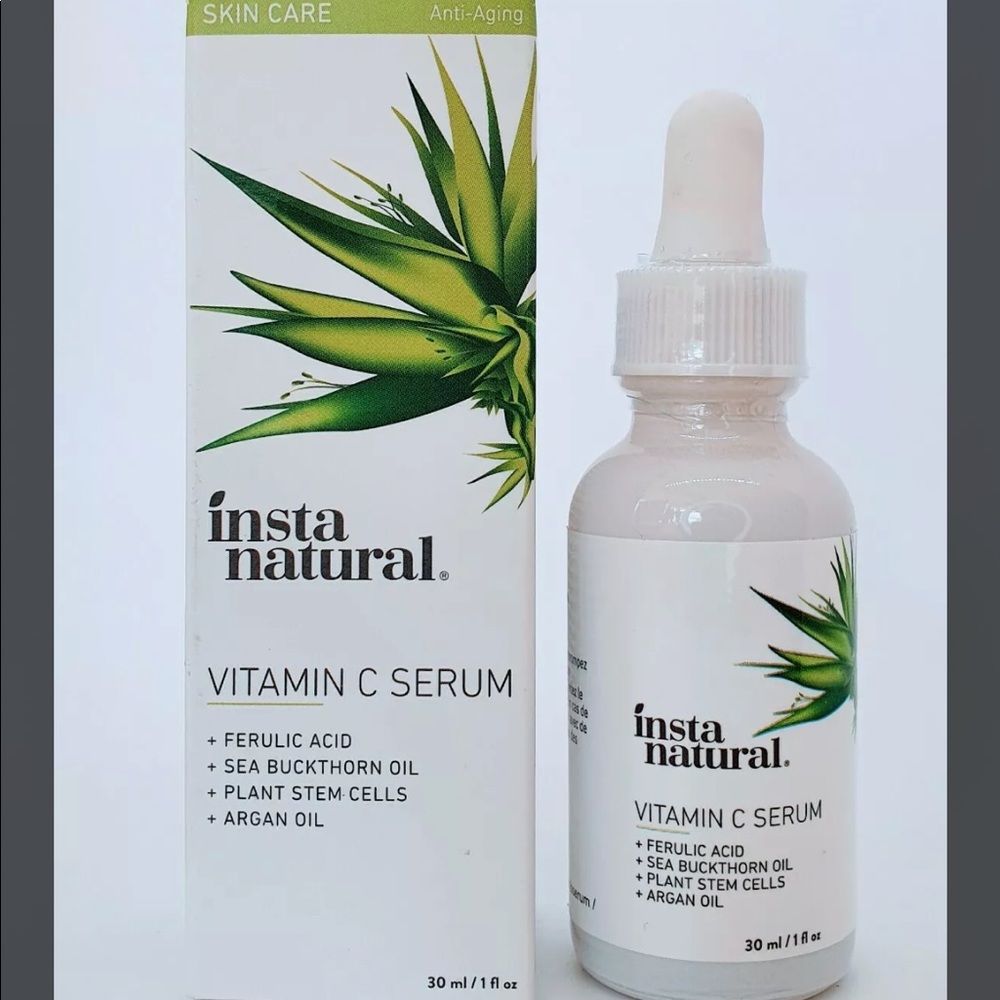 InstaNatural Skin Care Anti-Aging Vitamin C Serum with Argan Oil (1 fl oz) NEW